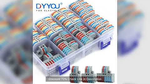 Mini Fast Wiring Connectors Universal Compact Splitter Electrical Cable Push-in Conductors Connector