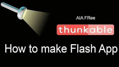 With aia file haw to make flash light app