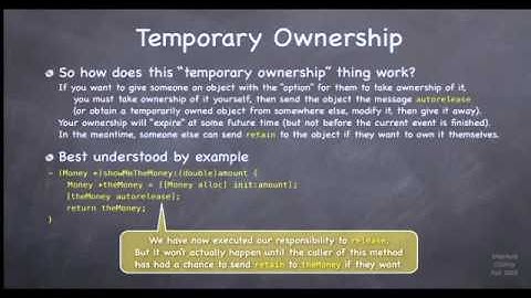 Stanford University - iPhone Programming Tutorial 4 - Foundation and Memory Management