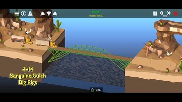 Poly Bridge 2 - Sanguine Gulch - Big Rigs (4-14)