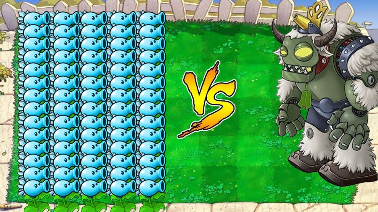 Plants vs Zombies Hack - Snow Pea vs Dr. Zomboss Paint Pack - YouTube