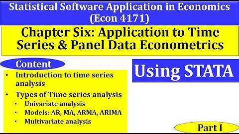 Application to Time Series Panel data Econometrics #stata #timeseriesanalysis #arima #ar #ma #var