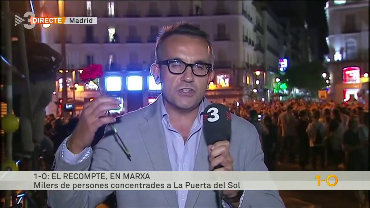 Milers de persones concentrades a La Puerta del Sol