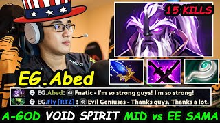 Abed Void Spirit 11K MMR A-GOD KING OF MID vs EE Sama Dota 2 pro Gameplay