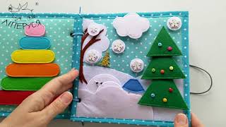 #Quietbook 25 Розвиваюча книжка з тканини та фетру #feltbook #softbook #babybook #busybook