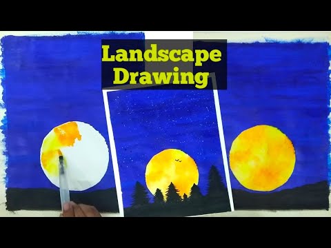 How To Make Easy Landscape Drawing?