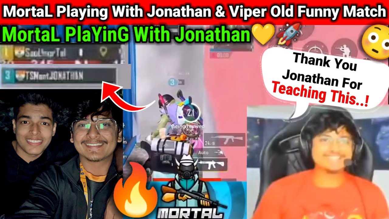 MorTaL PlaYinG With Jonathan😳BooM BaM Classics🔥FunnY Old GameplaY😆Mortal + Jonny + Viper FuN🚀