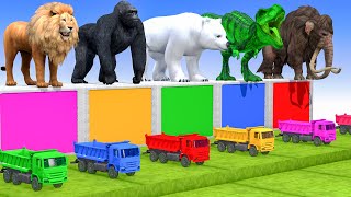 5 Giant Duck, Lion, Panda, cow, chicken, dog, cat, gorilla, Sheep, Transfiguration funny animal 2023