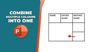 How to combine multiple columns into one in PowerPoint without losing data