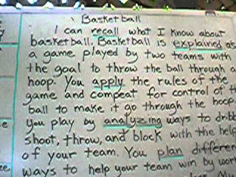 Basket ball descriptive essay