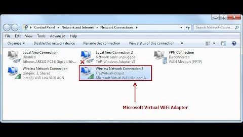How to Enable Microsoft Virtual WiFi Miniport Adapter !