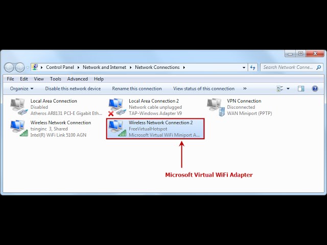 How to Enable Microsoft Virtual WiFi Miniport Adapter ! - YouTube