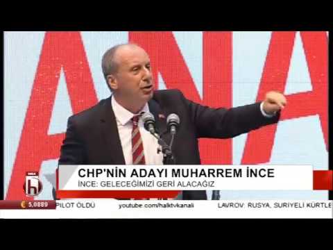 Muharrem İnce adaylığını açıkladı salon yıkıldı / Muharrem İnce'den tarihi konuşma