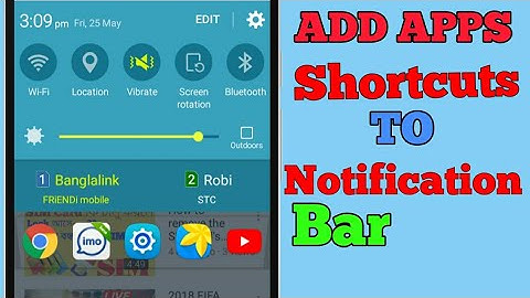 How to add App shortcuts to notification bar in  All android Device (NO ROOT)