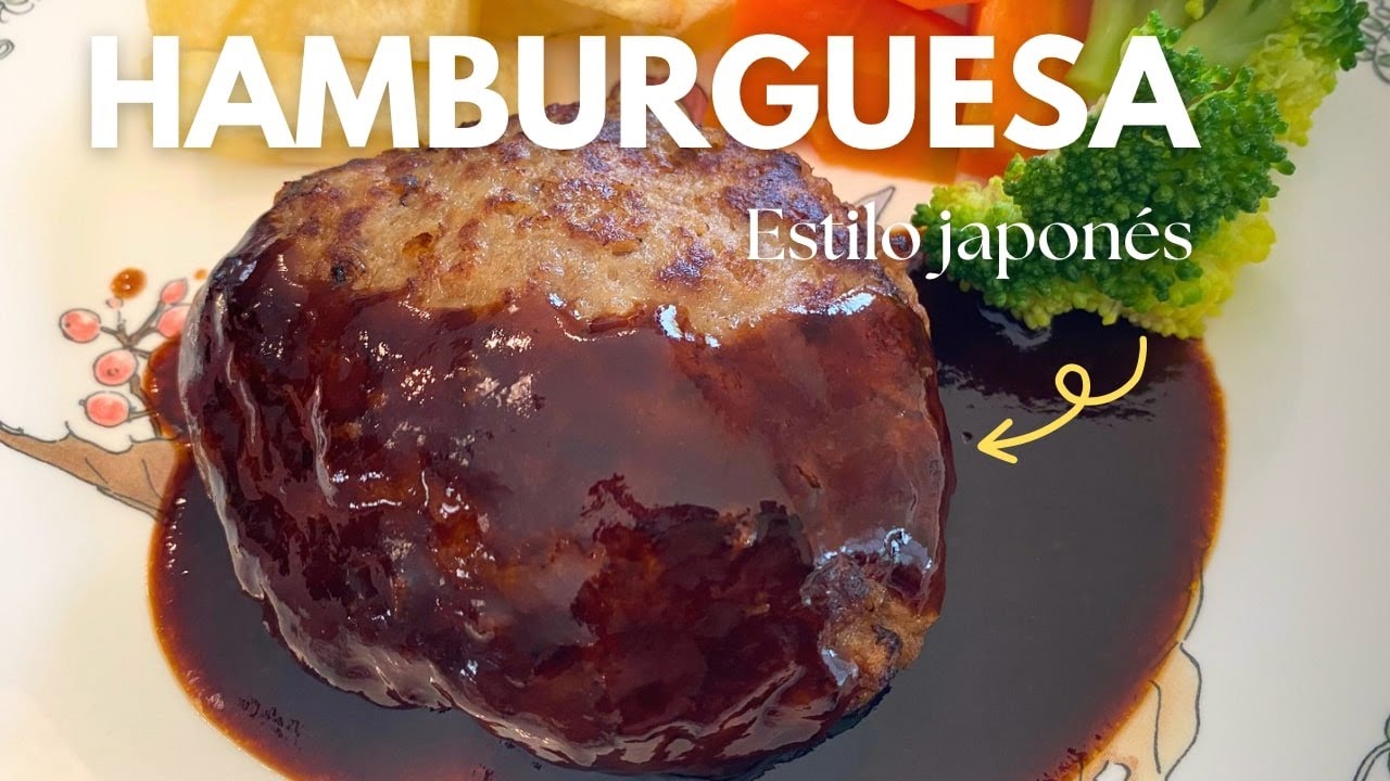 Hamburguesa estilo japonés sin Pan / Receta sencilla y riquísima, 100% casera / Sabor de Japón