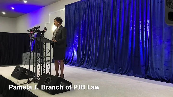 Pamela J. Branch, Esq. of PJB Law, speaks on behal...