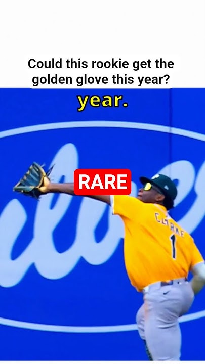 image of He's a Contender for the Golden Glove Despite Being a Rookie #baseball - YouTube