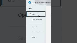 Fix Outlook only displaying emails NEWER than 12 months (Desktop) #short #emails #outlook