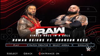 NEW WWE 2K25 PSP | ROMAN REINGS VS BIG BRONSON REED | 😍🔥