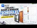 How to Create Door &amp; Window Schedules in Revit | Legend Method