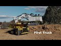 1:20 scale  RC Liebherr 996 Excavator Model, First dig and loading 793D RC Mine Truck