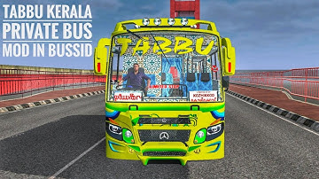 TABBU Kerala Private Bus Mod In Bus Simulator Indonesia - Bussid Bus Mod - Bussid Car Mod - Bussid