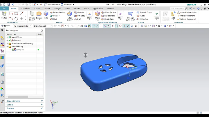 Facet Body From Body in NX11