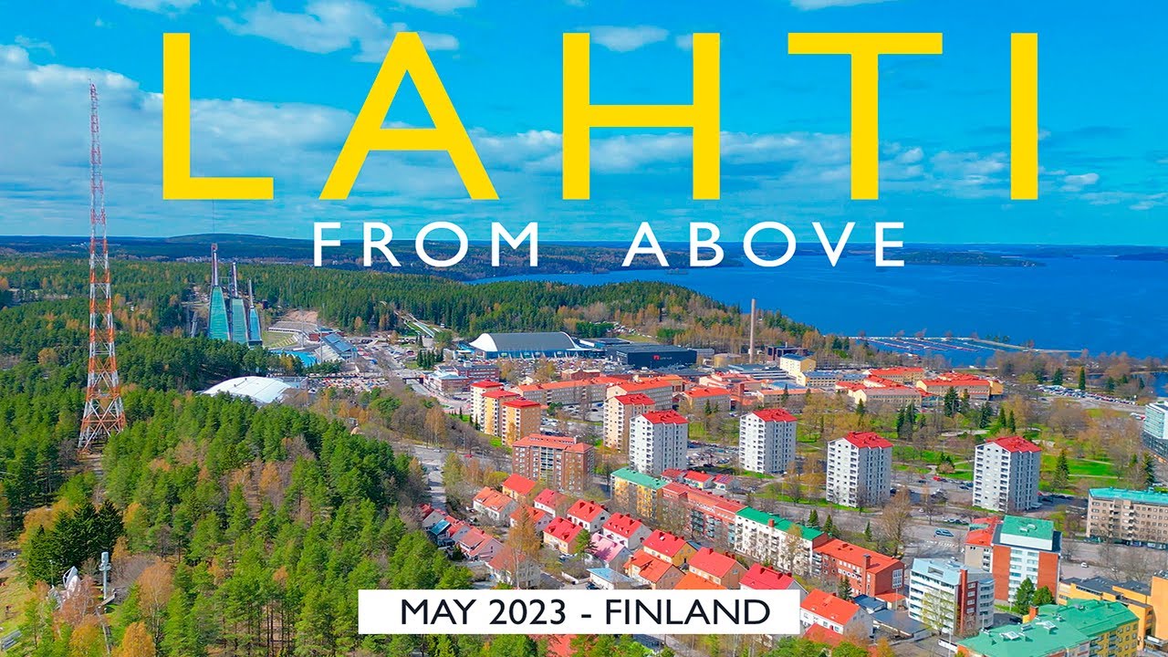 Lahti City from Above, May 2023, Finland [4K] YouTube