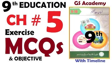 Exercise mcqs | Fill in the blanks | Chapter 5 | Home School & Society | 9 Education | GS Academy