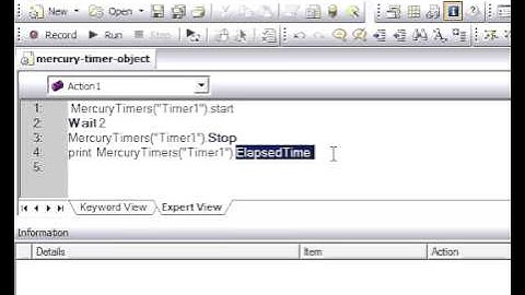 Mercury Timer Object in QTP