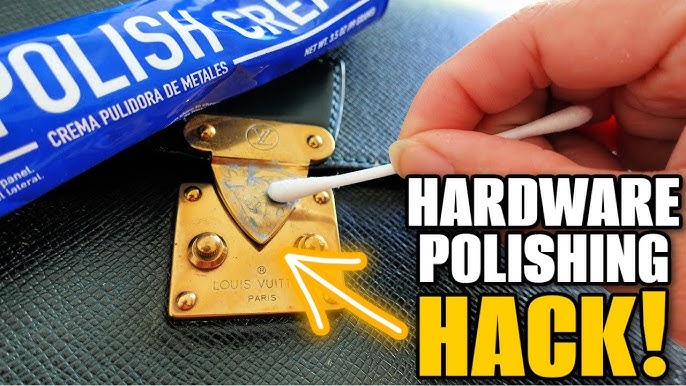 DIY How To Clean Polish Louis Vuitton Hardware Brass EASY and SIMPLE WAY 