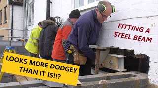 Fitting steel beam to support new and existing house floors***KNOCKING THE BACK OF THE HOUSE OUT*** by The Tall Carpenter 12,468 views 1 year ago 13 minutes, 30 seconds