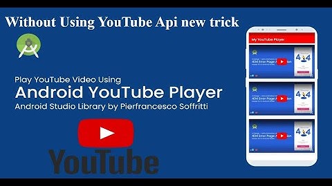 How to play youtube videos in android studio ||Youtube video player android github|android tutorials