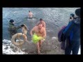Купание в реке Днестр на крещение  2016