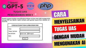 TUGAS UAS PEMROGRAMAN WEB II || Cara Membuat Form Biodata dengan PHP & MySQL: Panduan Lengkap