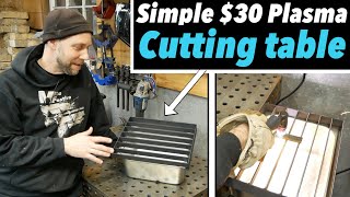 Making a DIY plasma cutting table, simple water table