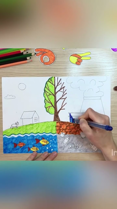 Как нарисовать озеро — 3 рисунка карандашом, акварелью, гуашью для начинающих