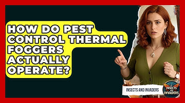 How Do Pest Control Thermal Foggers Actually Operate? - Insects and Invaders