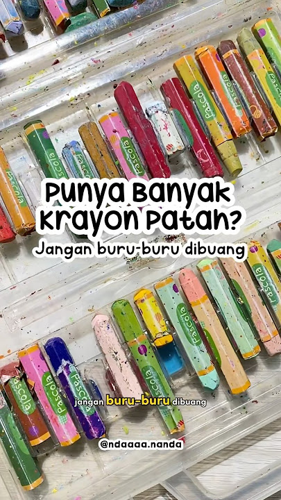 Got a Broken Crayon? Don't Throw It Away! #shorts #playingideas #crayons #oilpastels #coloring