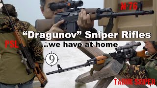 Dragunov Sniper Rifles We Have At Home - Romanian Psl Yugo M76 Iraqi Tabuk Sniper