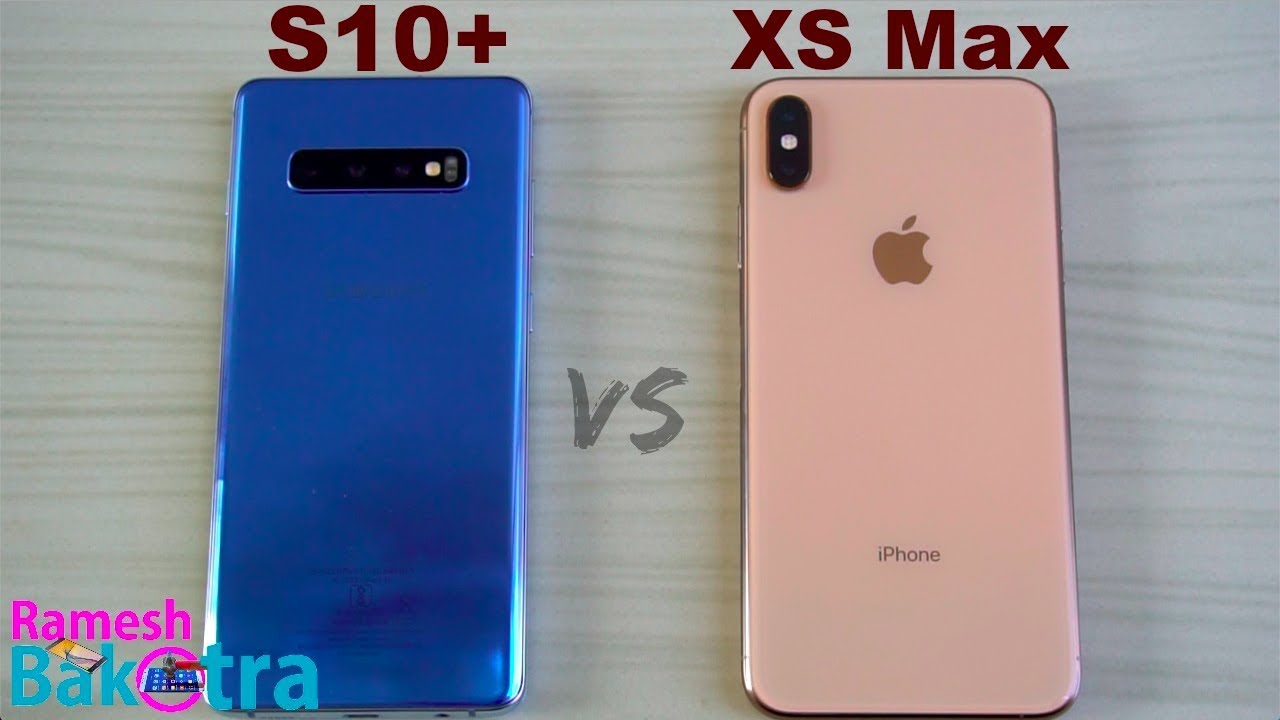 Samsung Galaxy S10 Plus vs iPhone XS Max SpeedTest and Camera Comparison -  YouTube