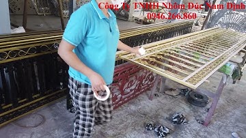 Mua lan can nhôm đúc mạ đồng ở đâu để được tư vấn chọn hoa văn