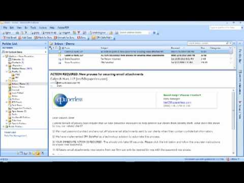 CPA SafeMail:  Staff #1:  Install Outlook Plug-In
