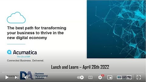 Improve Business Process Efficiency with Acumatica Cloud ERP