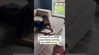 Turning Off Sons Game Before Winning Gone Bad 🤣🤣🤣