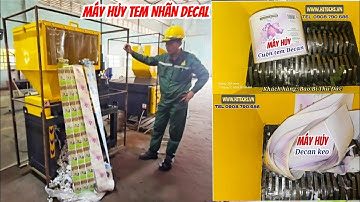 MÁY nghiền hủy tem nhãn, cuộn decal cán màng keo, Siêu êm, Lh 0908 790 686