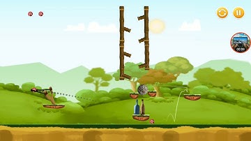 knock down bottles forest world level 23