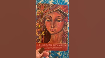 Being with discomfort. #mondaymessage #oraclemessageoftheday #spiritmessages