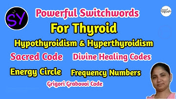 Switchwords For Thyroid Hypothyroidism & Hyperthyroidism Thyroid Goitre For Both Types Of Thyroid