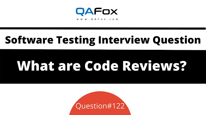 What kind of testing is a code review?